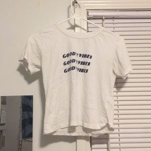 Brandy Melville Good Vibes Tee